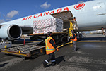 L’avion-cargo d’Air Canada, un 767-300ER de Boeing, à Halifax